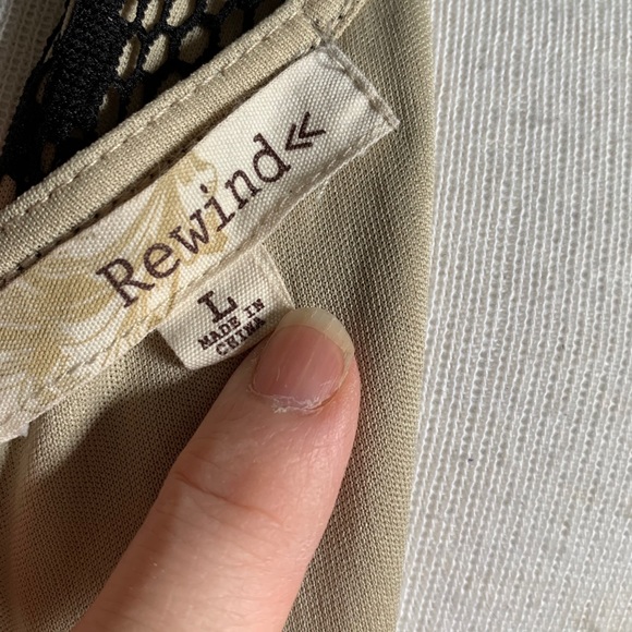 Rewind Black Lace Overlay Dress - Picture 5 of 6